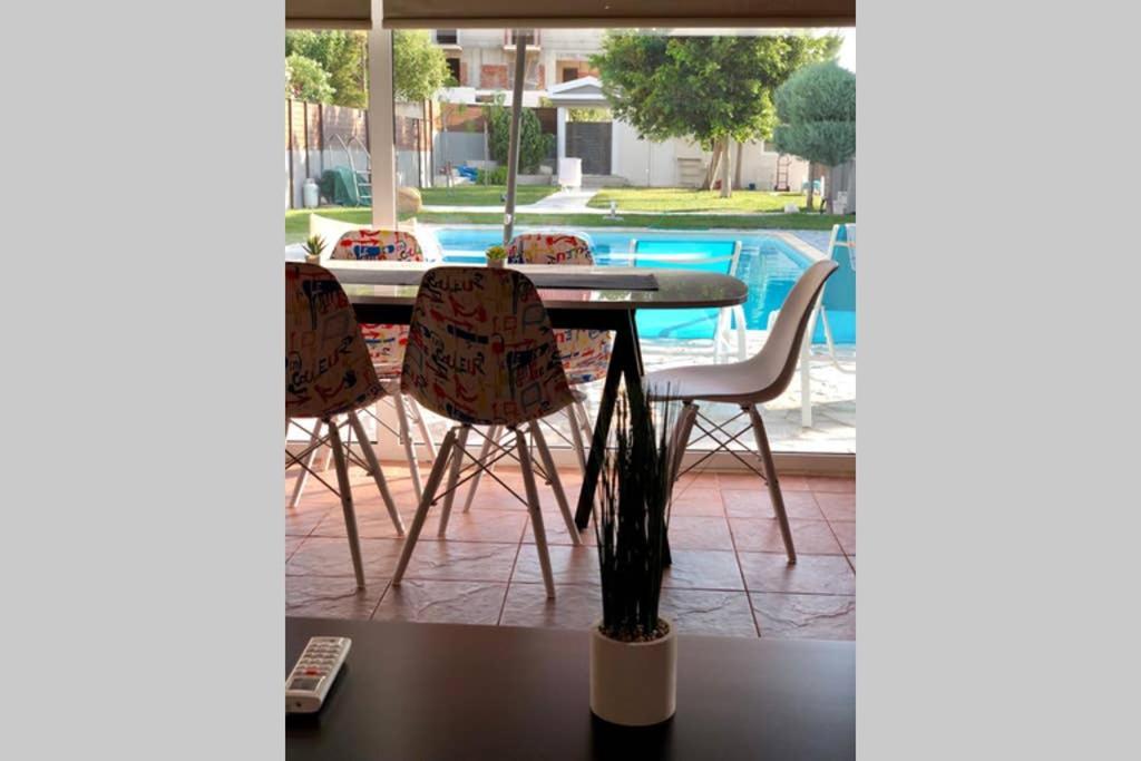 Willa Sunlit Pool House Posidhonía Zewnętrze zdjęcie
